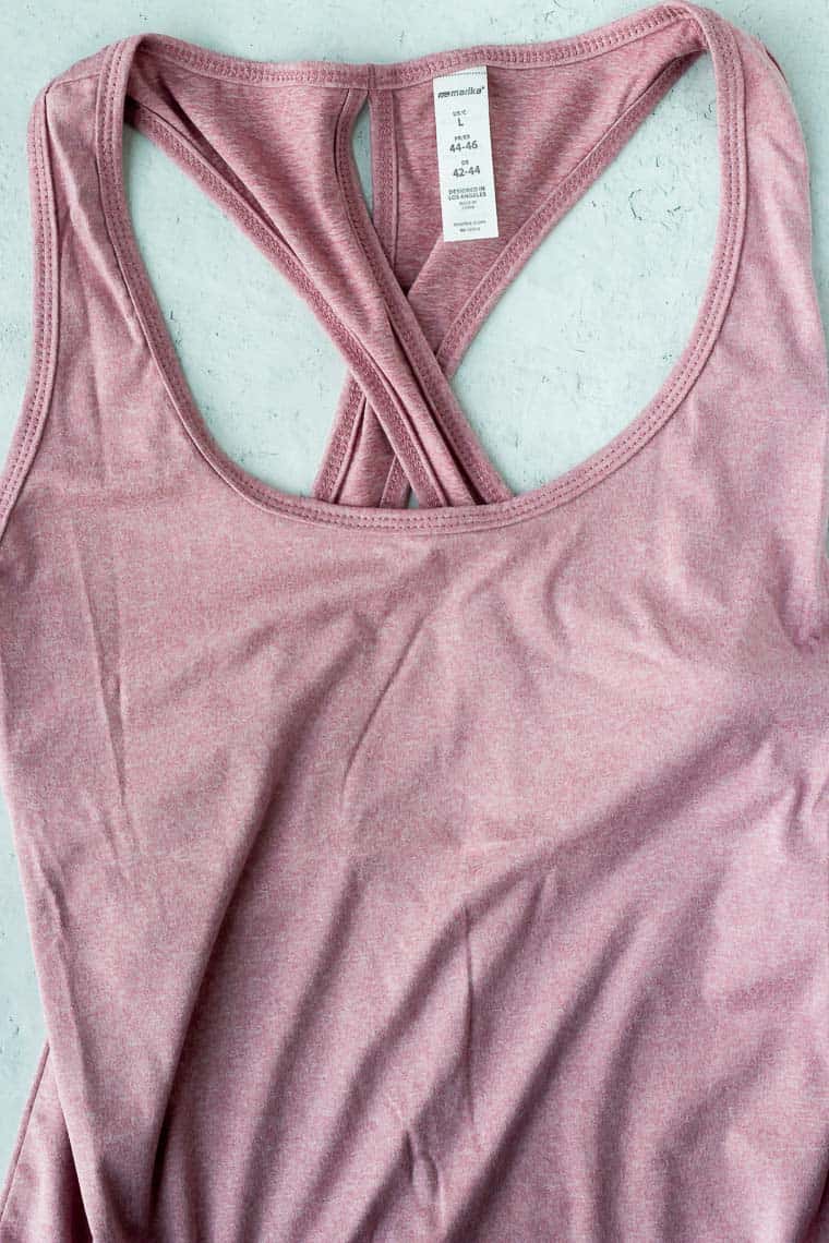 Marika Daily Tank in pink on a white background