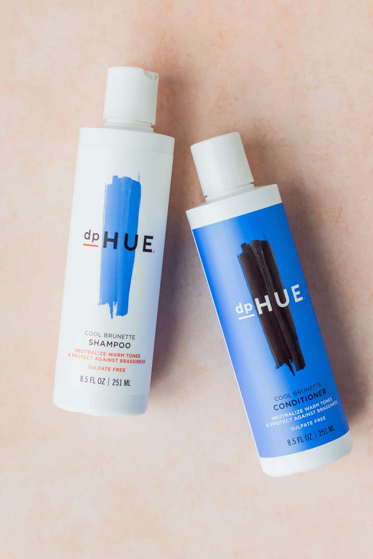 DpHUE brunette shampoo and conditioner