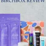 septmeber 2020 birchbox items and box with text overlay