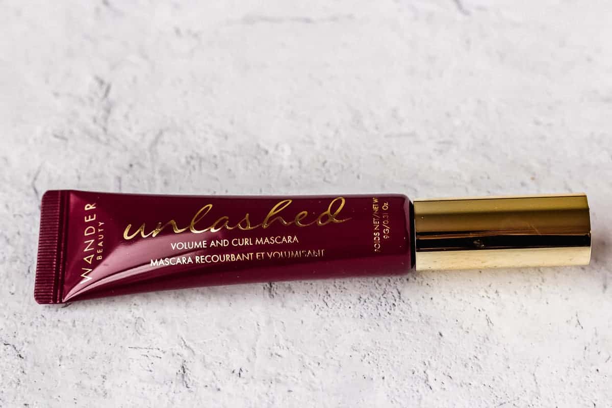 Wander Beauty Unlashed Volume and Curl Mascara on a white background