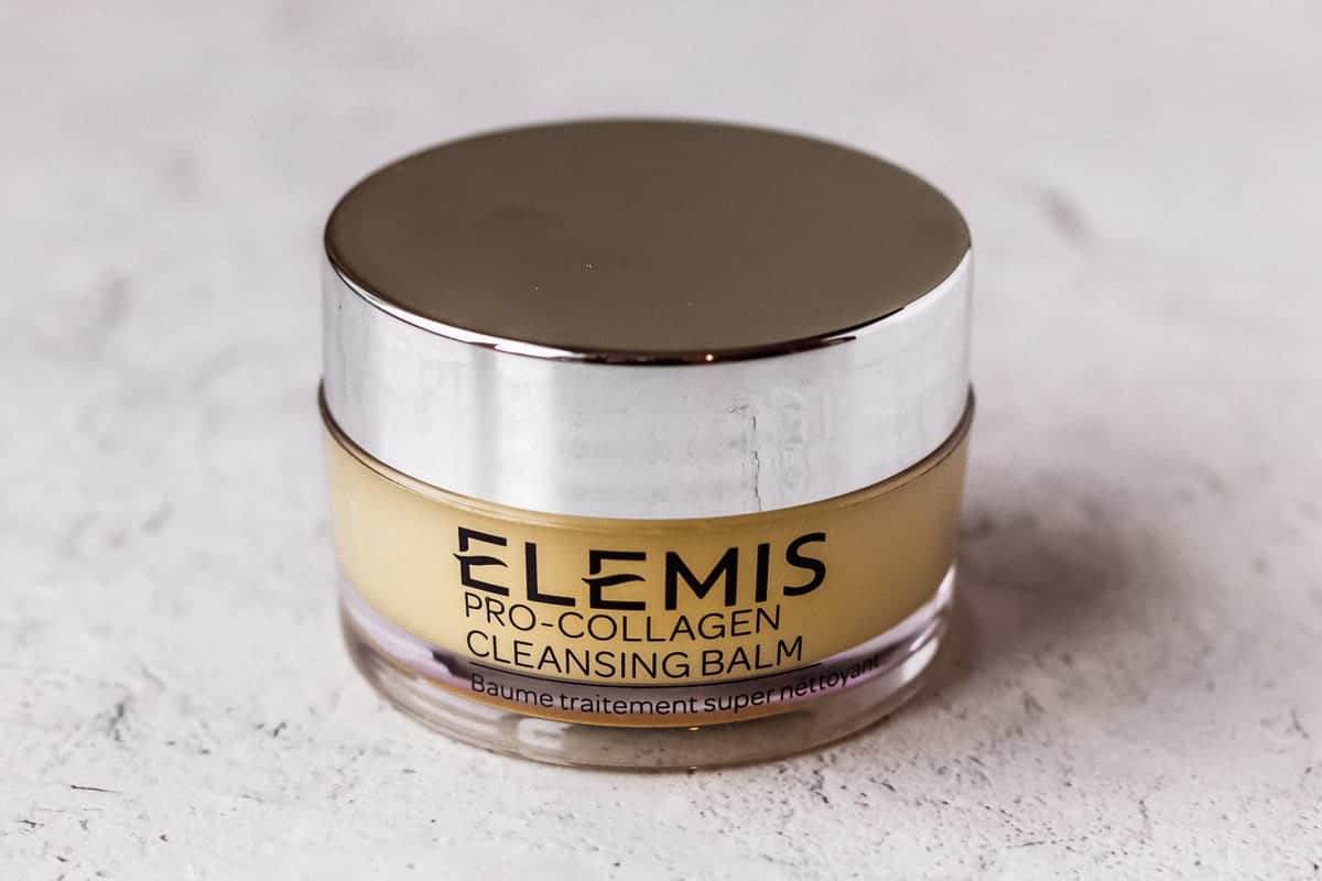 Elemis Pro Collagen Cleansing Balm on a white background