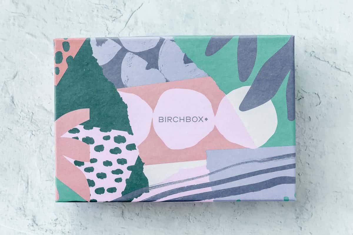 November 2020 Birchbox box on a white background