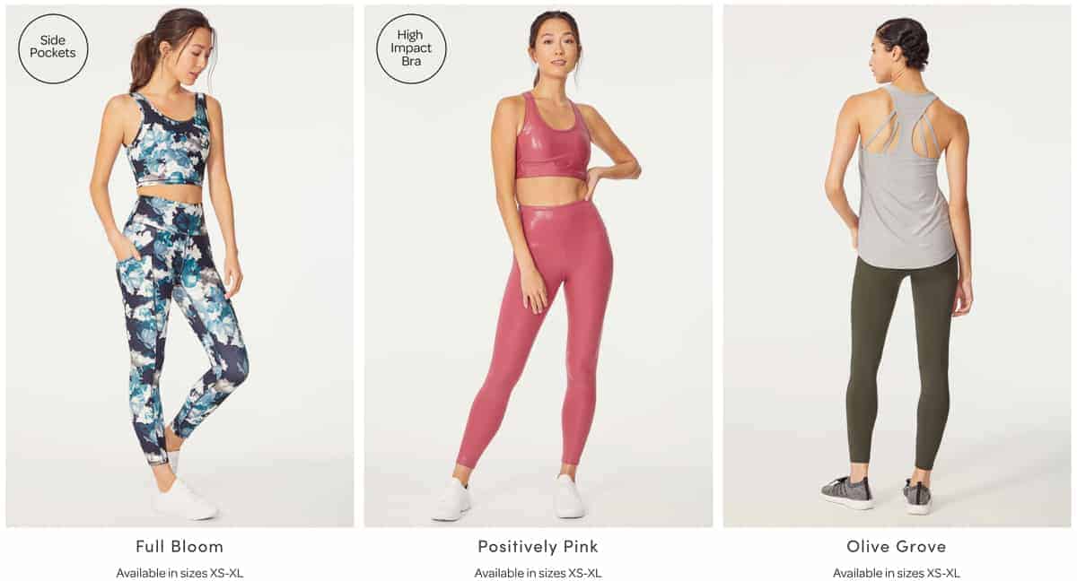 3 activewear outfits from Ellie