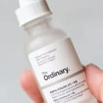 bottle of the ordinary alpha arbutin with text overlay