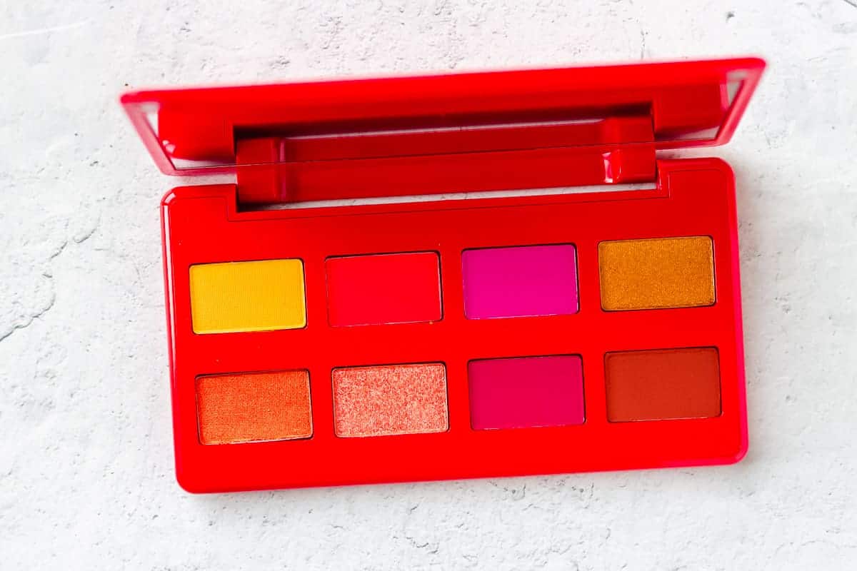 Artist Couture Caliente Palette opened on a white background