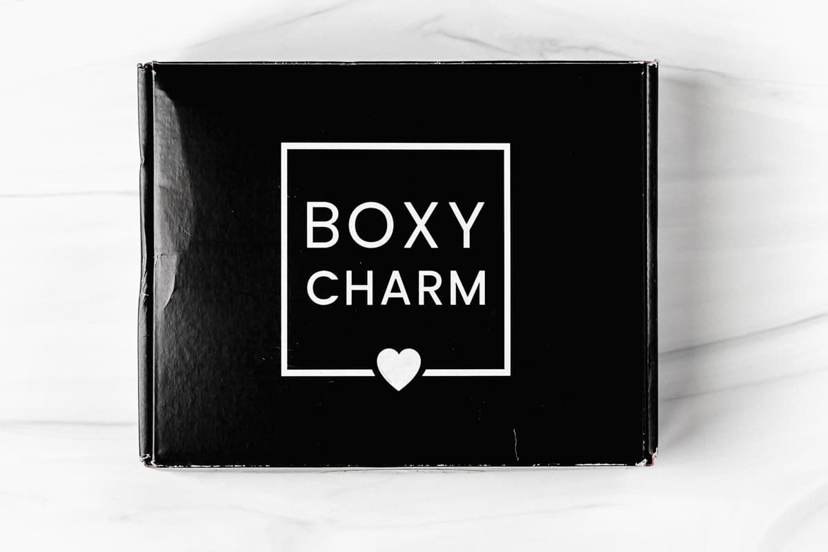 January 2021 boxycharm base box package on a white background