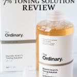the ordinary glycolic 7% toning solution bottle and package with text overlay