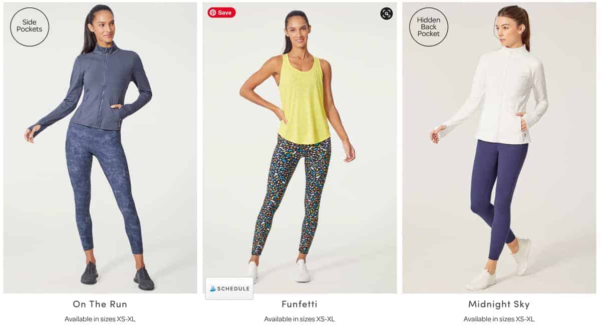 3 activewear outfit choices for the february 2021 ellie subscription box