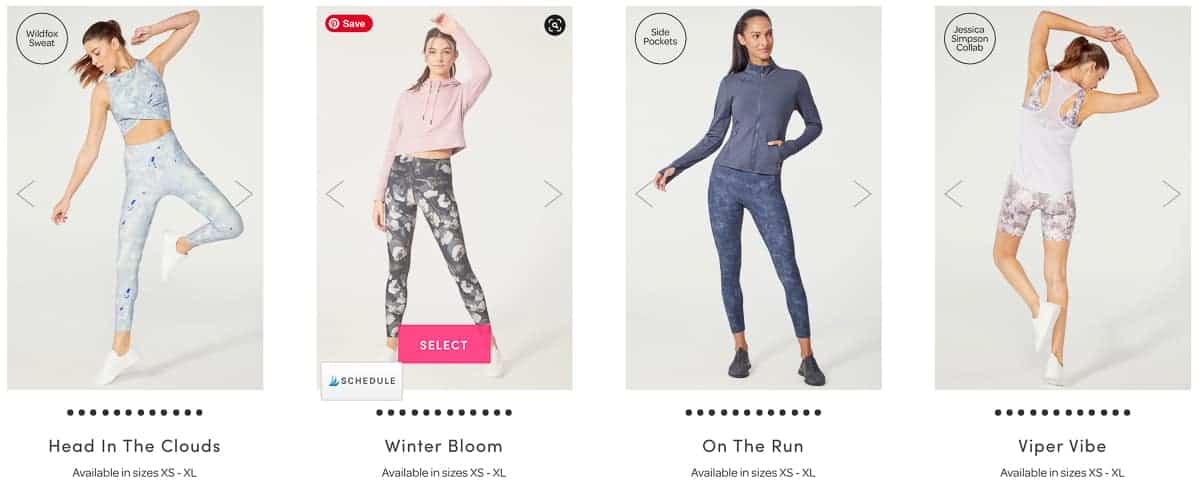 4 workout outfit choices for the april 2021 ellie box