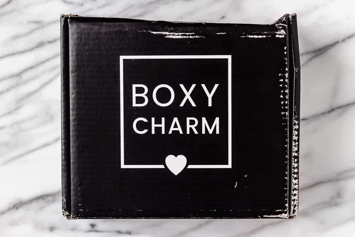 May 2021 Boxycharm Box on a marble background