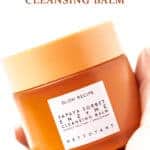 Glow Recipe Papaya Sorbet Enzyme Cleansing Balm with text overlay