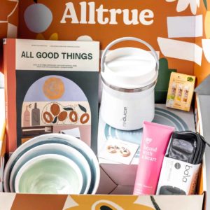 Alltrue box with items inside