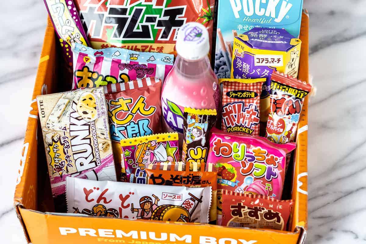 All of the snacks in the November 2021 TokyoTreat box.