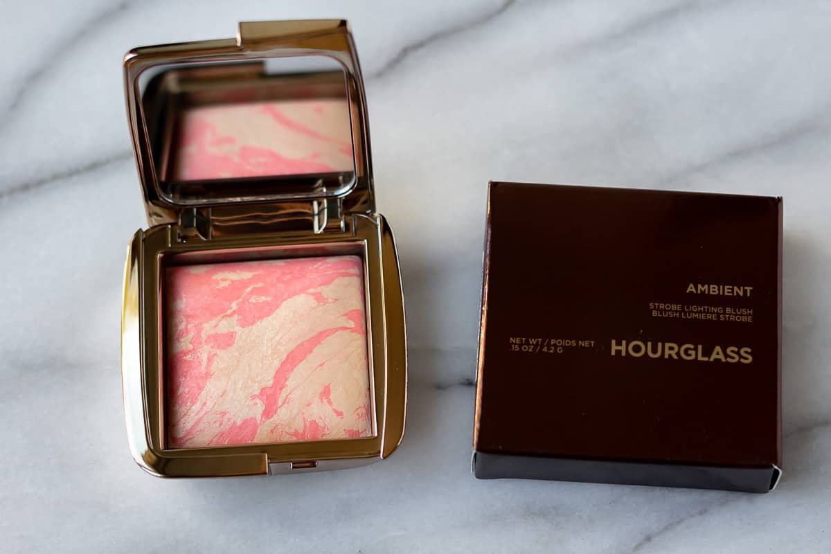 Opened Hourglass Ambient Strobe Lighting Blush in Incandescent Electra/